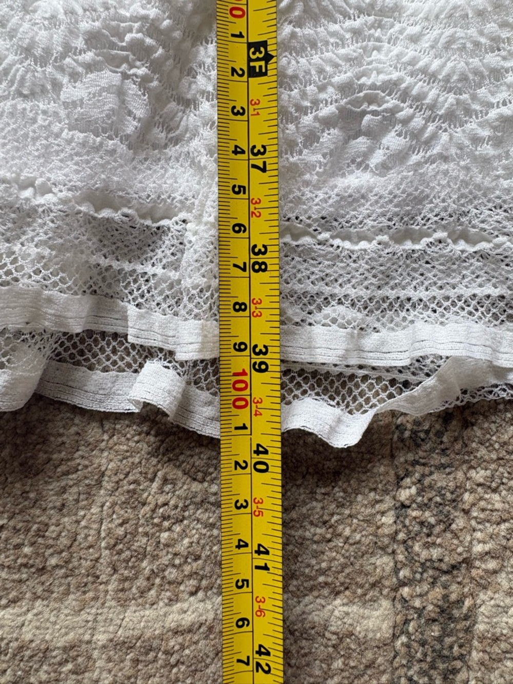 Rabbit Rabbit Rabbit White V-Neck Lace Sleeveless Dress elastic waist NWT - Picture 8 of 8